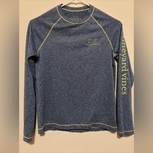Vineyard Vines Long Sleeve Shirt Girl’s Medium Blue Green